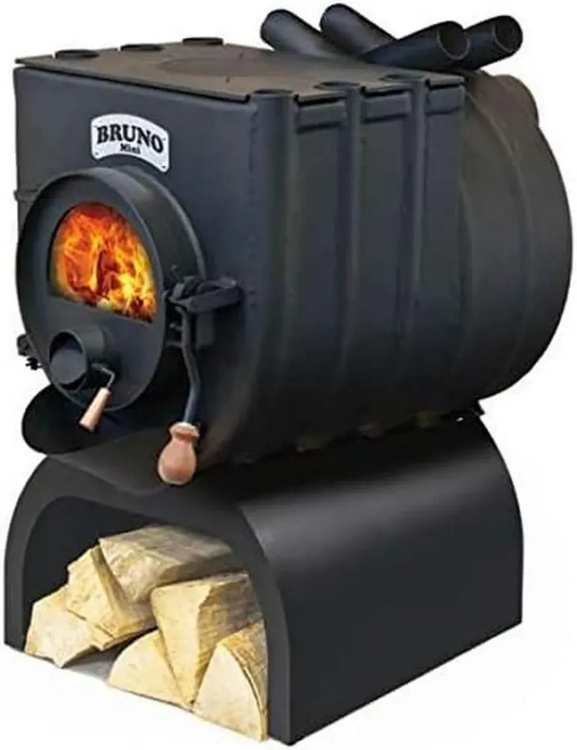Bruno Mini III Werkstattofen mit Kochfeld, 12 kW, Energieklasse A, BimSchV-konform