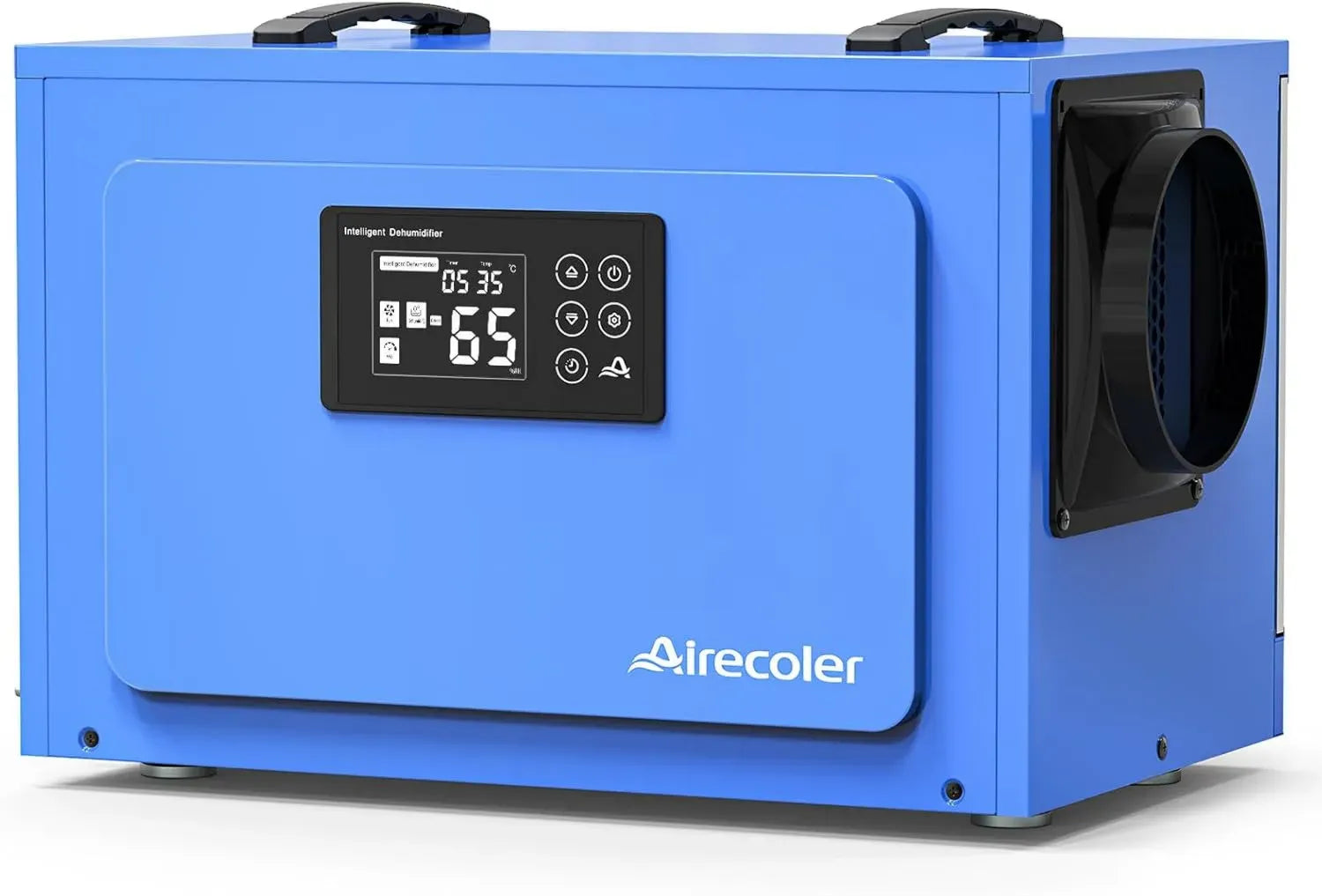 Industrieller 60L Entfeuchter mit Ablaufschlauch, für Keller und Wasserschäden, Automatische Abtaufunktion, Memory-Start
