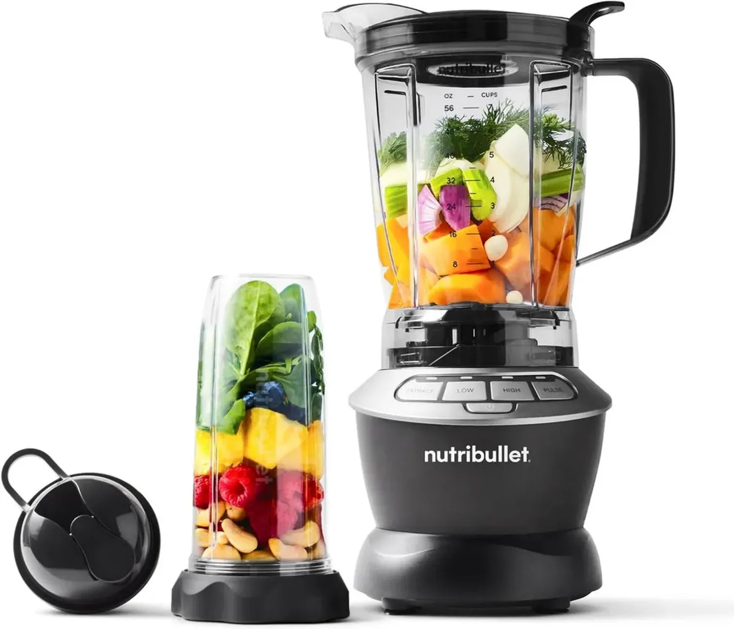 Nutribullet Standmixer, 1000W Hochleistungsmixer, 1,6L Behälter, Multifunktional, Grau