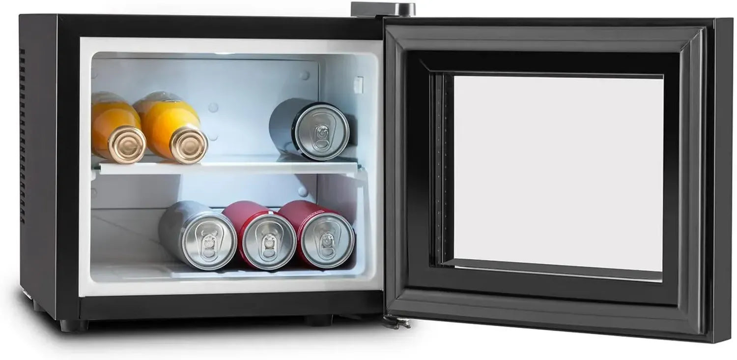 Klarstein Frosty Mini-Kühlschrank – Effiziente Thermoelektrische Minibar, 10 Liter, Schwarz