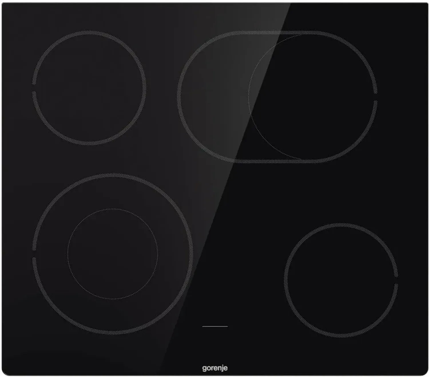 Gorenje ECD643BSC Einbau-Kochfeld, Schwarz, Touch-Steuerung, 7000 W, 595 mm Breite