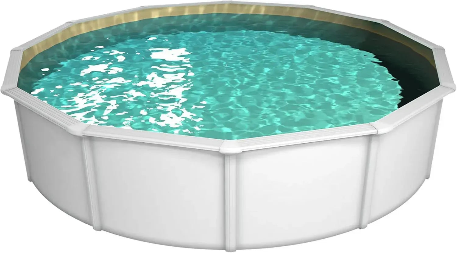 STEINBACH Luxus Stahlwandpool Set – Ø 360 x 120 cm – Robustes Design für 11.000 l – Inklusive winterfester Innenfolie und umfangreichem Zubehör