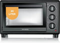 Severin Mini-Backofen 20L, 1600W, mit Timer und Abschaltautomatik