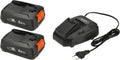 Gardena Power for All Starter-Set mit 2 Akkus und Ladegerät, 18V, 2,5 Ah, Schnellladefunktion