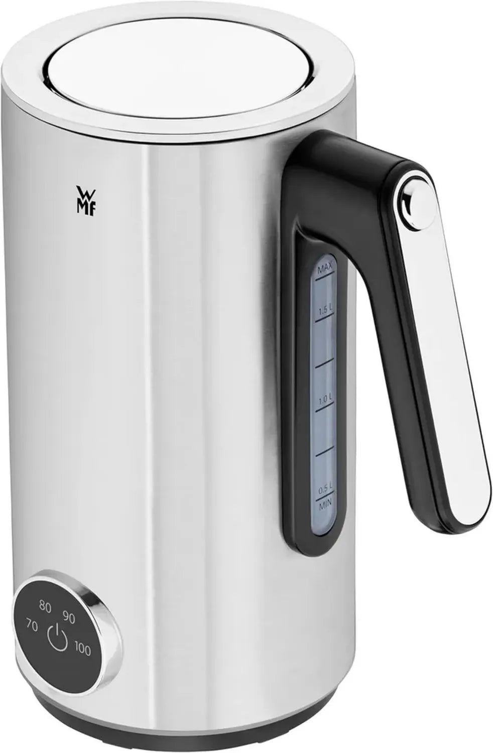 WMF Lumero Edelstahl Wasserkocher 1,6l, Temperatureinstellung, 3000W, beleuchteter Standfuß, Kalkfilter
