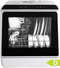 Kompakte Tischgeschirrspüler mit 6 Programmen, ideal für 3 Gedecke, 5L Tank, Touchscreen und LED-Display