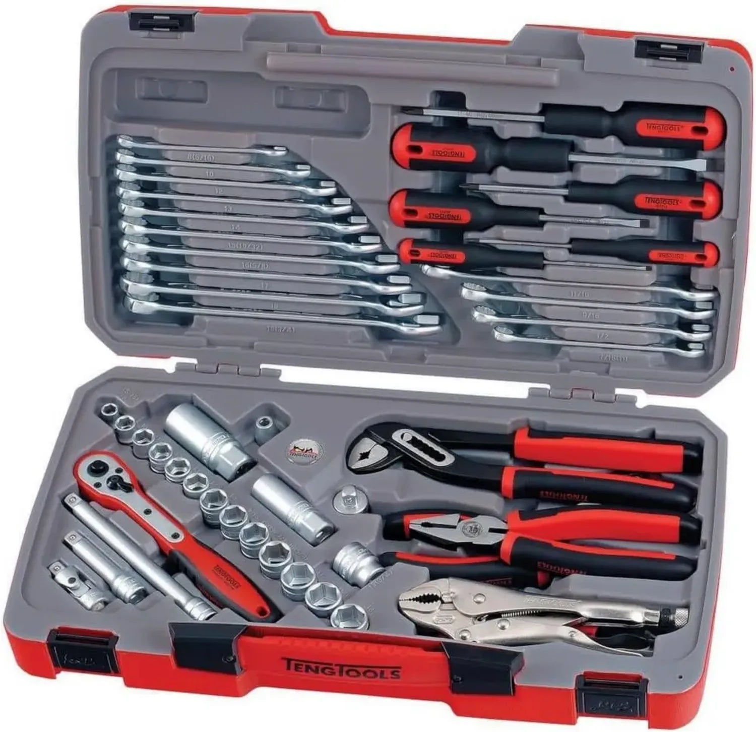 Teng T3848 Steckschlüsselsatz 3/8 Zoll Antrieb, 48-teilig