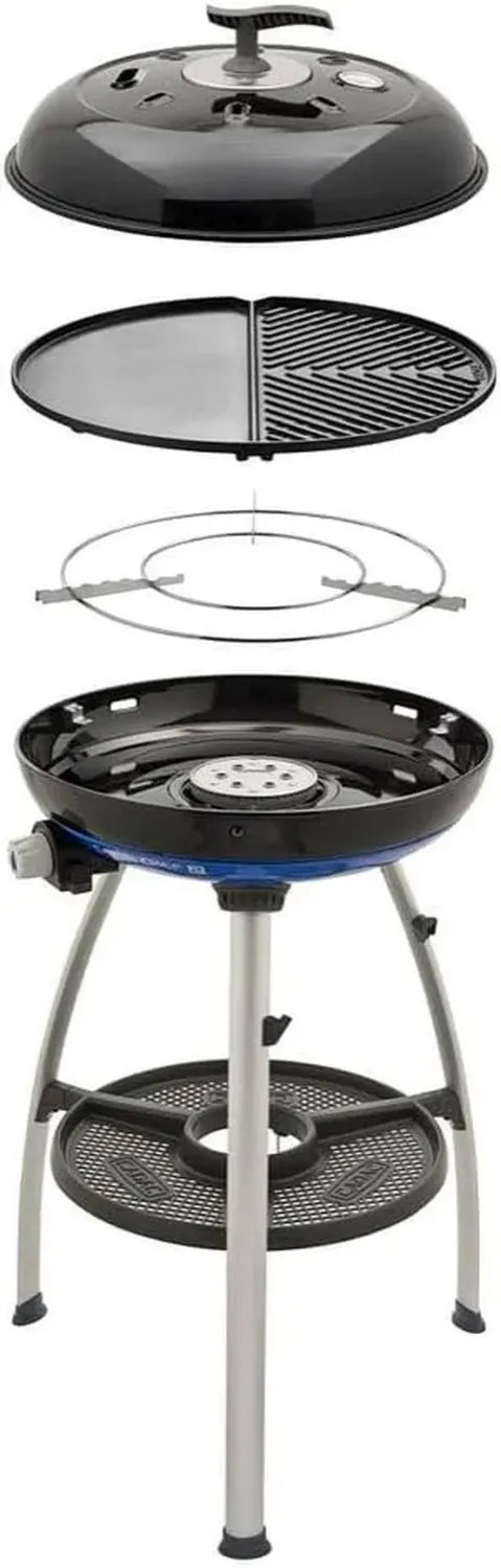 CADAC Carri Chef 50 Gasgrill - Tragbarer BBQ Grill mit 50 mBar, Stahl & Aluminium