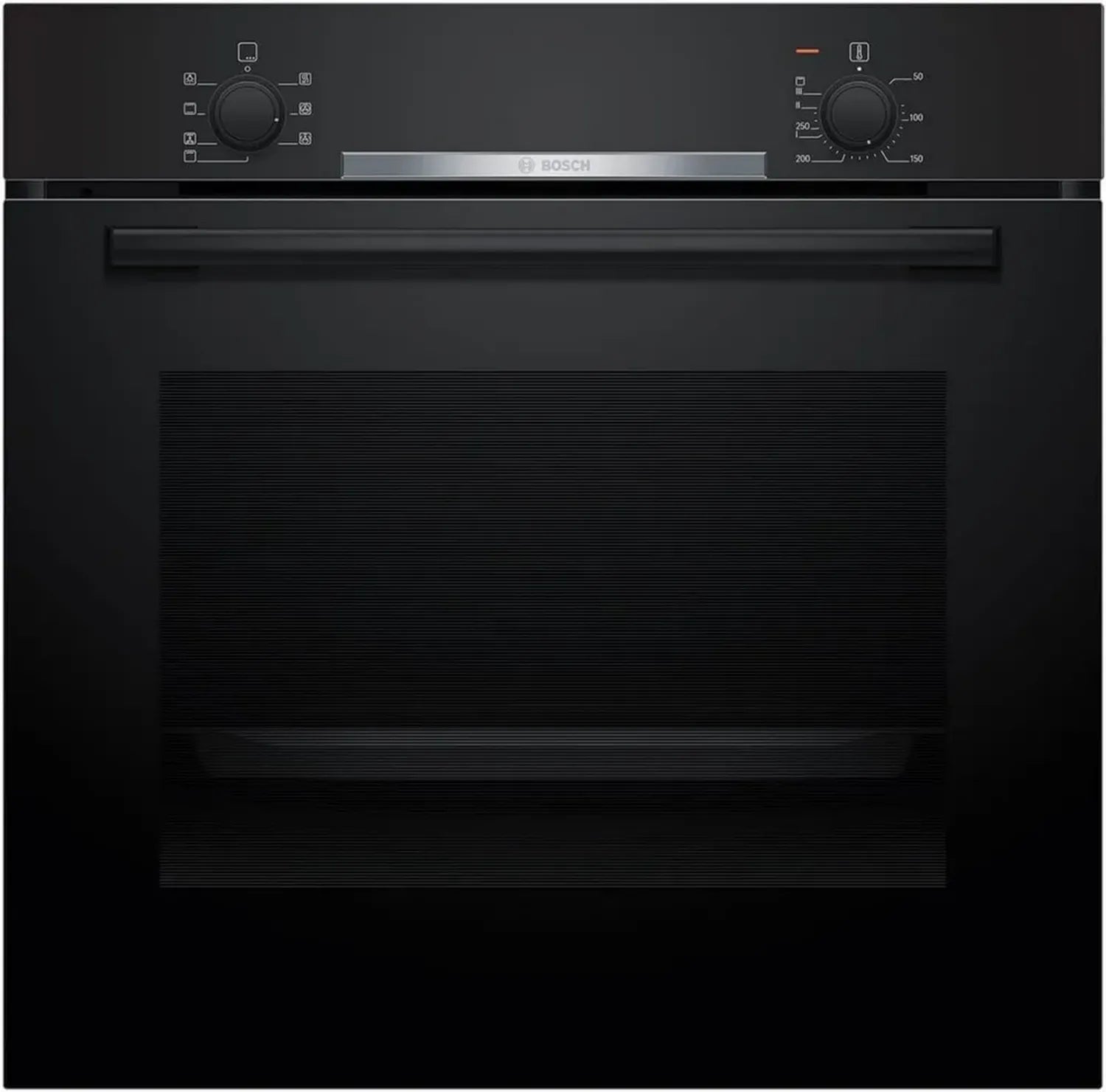 Bosch Einbau-Backofen Serie 2, 3D-Heißluft, 60 cm, Schnellaufheizung, Schwarz