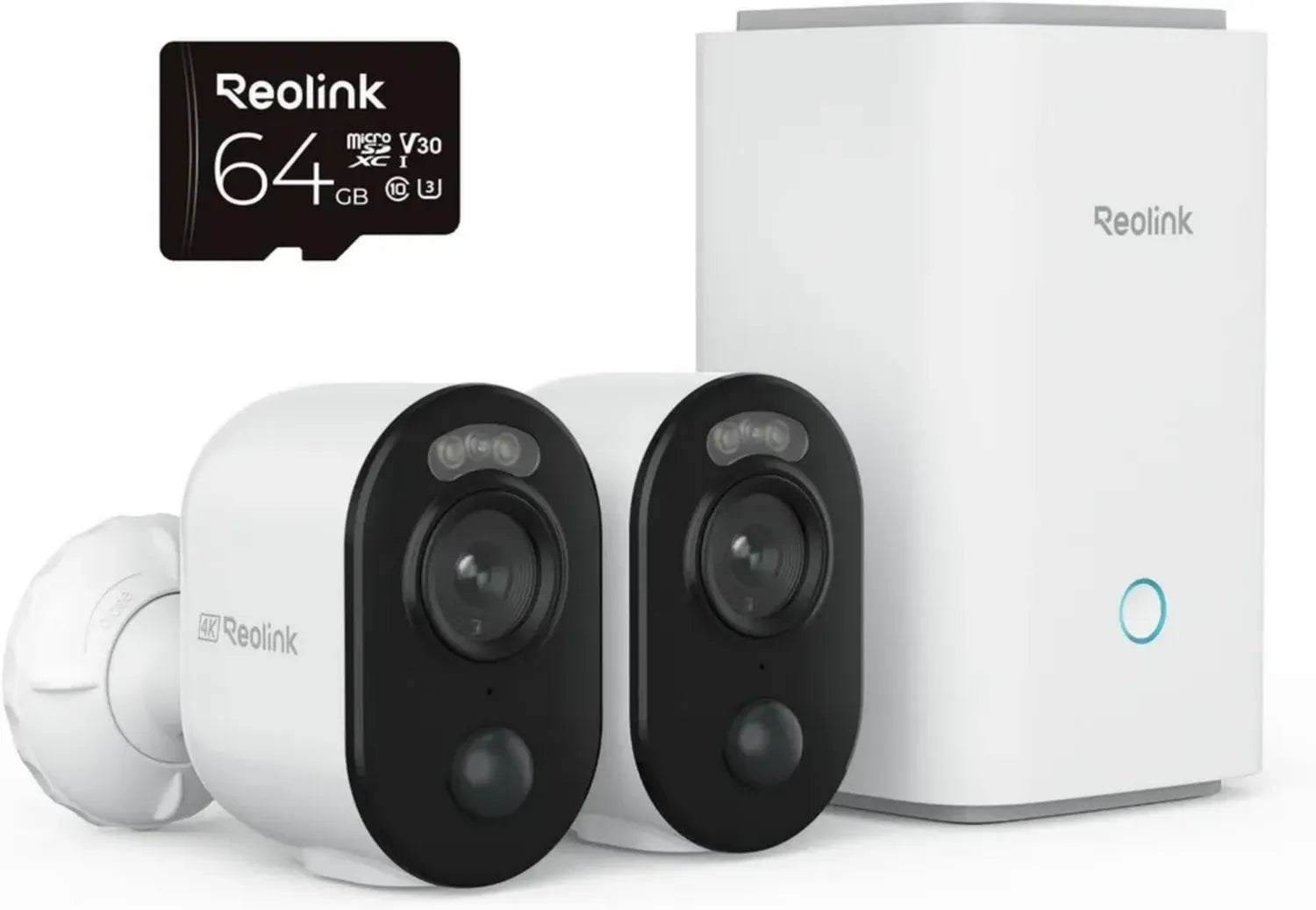 Reolink Argus 3 Ultra: 4K Akku-Überwachungskamera Set mit Smart Hub, Farb-Nachtsicht, Dualband WLAN, Lange Akkulaufzeit & Lokalspeicher, Abonnementfrei