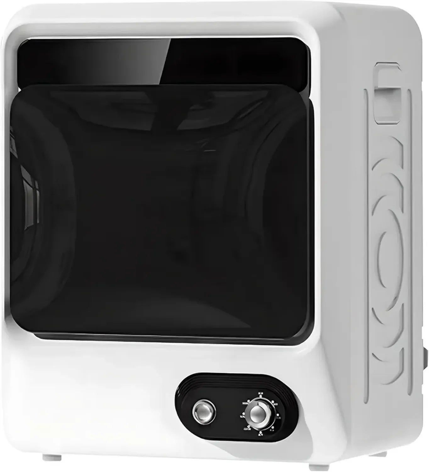 Kompakter Wäschetrockner 5 kg, LCD-Touchscreen, Edelstahl, ideal für Apartments und Wohnmobile