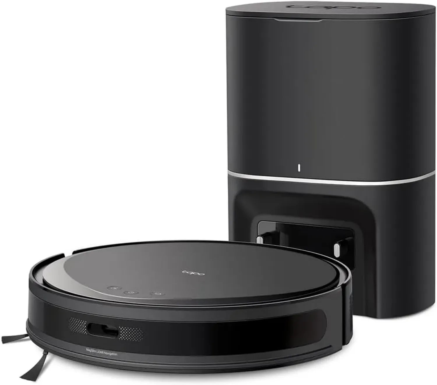 TP-Link Tapo RV20 Max Plus 5300Pa Robotersauger mit MagSlim™ LiDAR-Technologie, schlankem Design, automatischer Entleerung, anpassbarer Reinigung und Sprachbefehlen