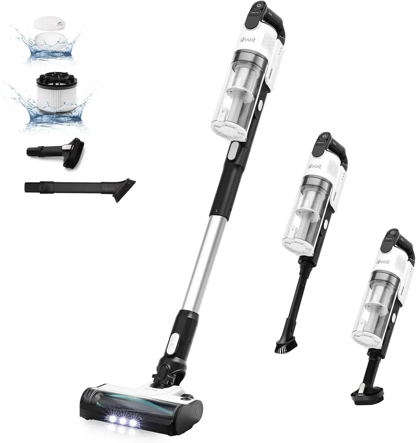 Levoit Kabelloser Staubsauger LVAC-200, Leicht und Leistungsstark, Schwarz