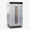 Klarstein Lebensmittel-Dörrgerät – 2000W Edelstahl, 24 Einlegeböden, Temperaturbereich 30-90°C, Timer bis 24 Stunden, 3 Lüfter, 50-55 dB, perfekt für Obst, Gemüse, Fleisch und Kräuter, Silber
