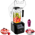 Leistungsstarker 2200W Standmixer mit Schallschutz, 2.2L Kapazität, 9 Geschwindigkeiten, einstellbarer Timer, ideal für Saft und Shakes