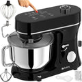 Multifunktionale Küchenmaschine 5,8 L – 2000W Rührgerät mit Touchdisplay & 11 Stufen – Schwarz/Silber