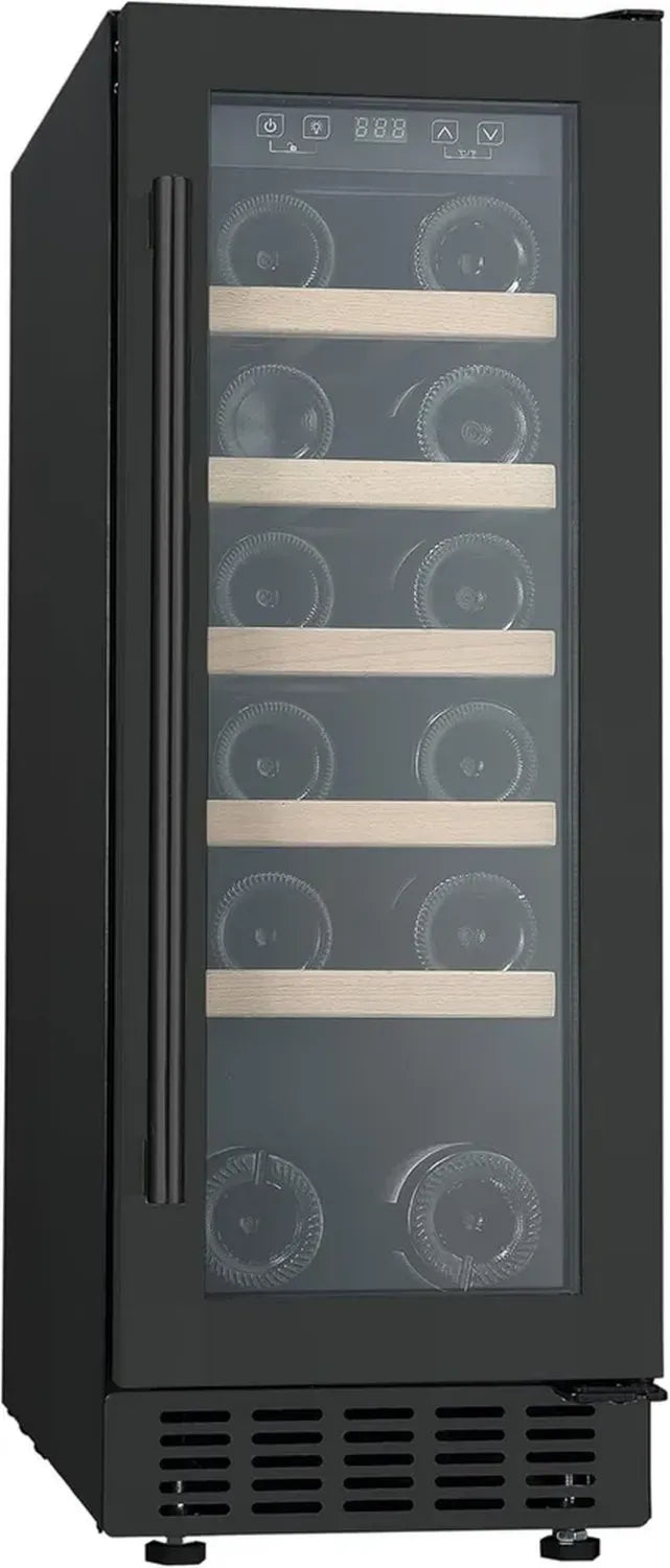 Teknix BITH2WC30B Freistehender Weinkühlschrank, 30 cm, schwarz