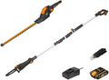 Worx Teleskop-Heckenschere mit 20 V Akku, PowerShare-System, 2,0 Ah Akku, Schnellladegerät inklusive