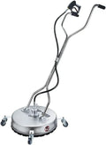 Edelstahl-Oberflächenreiniger mit Rädern 50 cm, Hochdruckreiniger 4500 PSI