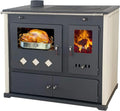 Holzofen mit Backofen und Kochplatte Pracktik Lux Beige Links 9,5 kW