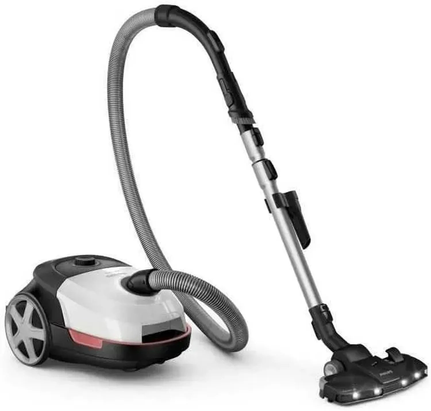 Effizienter Philips Bodenstaubsauger mit Beutel, 900 W, 4L Kapazität, Polarweiß