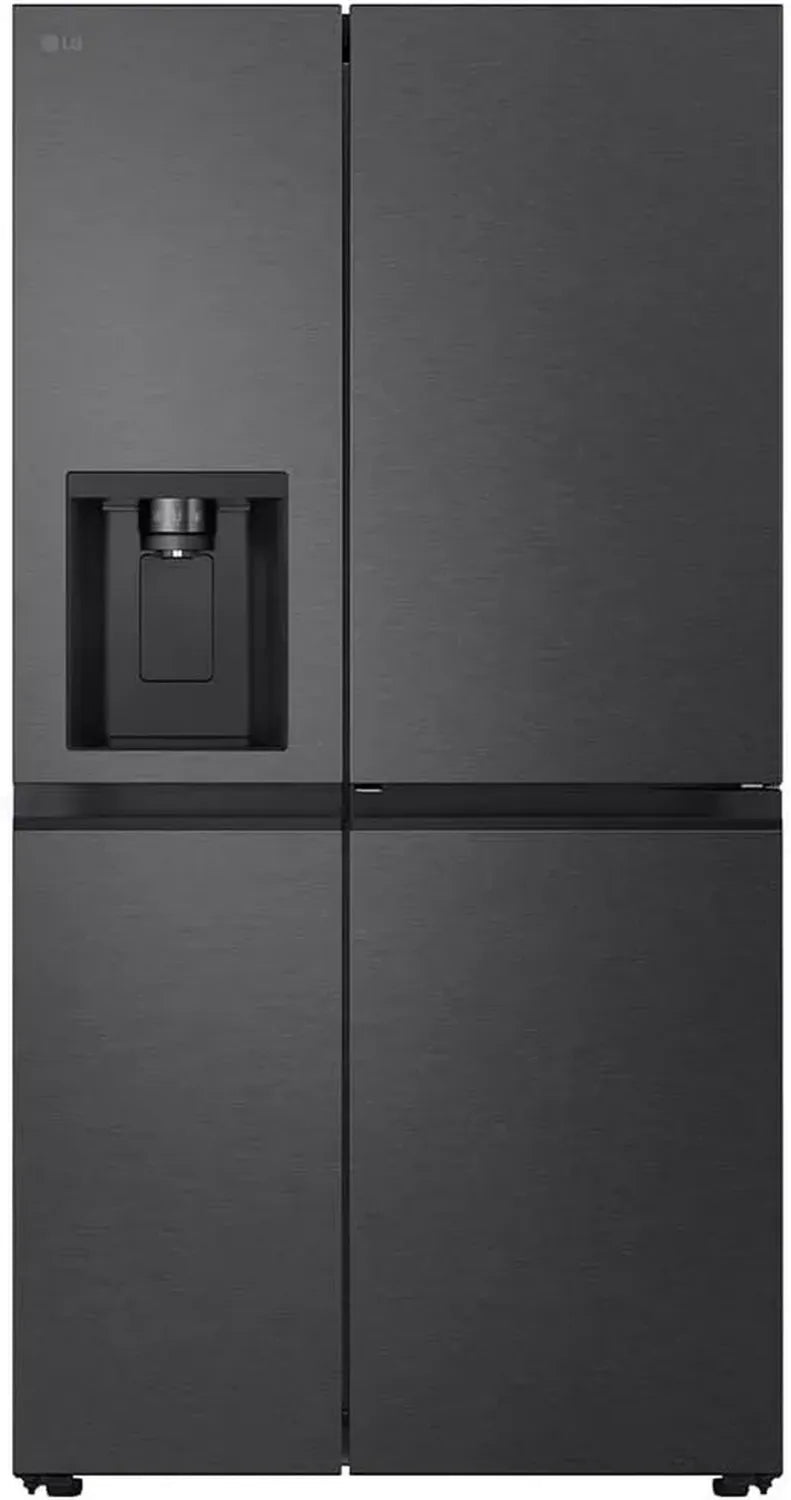LG GSJC40EPPE Side-by-Side Kühlschrank – Door-in-Door, Festwasseranschluss, NoFrost, Matt Schwarz