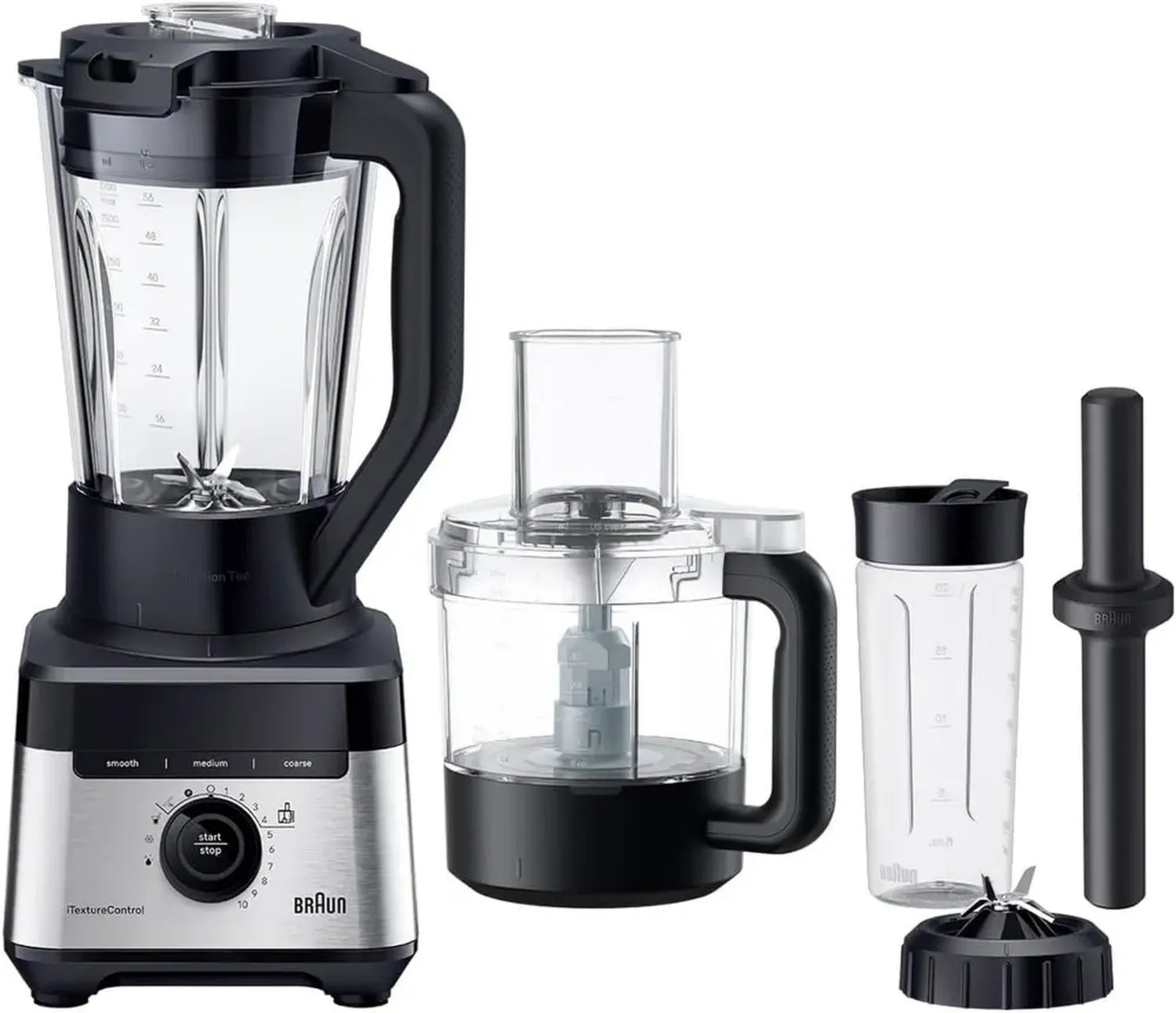 Braun PowerBlend 7 Hochleistungsmixer, 1400W, Schwarz, TriAction-Technologie