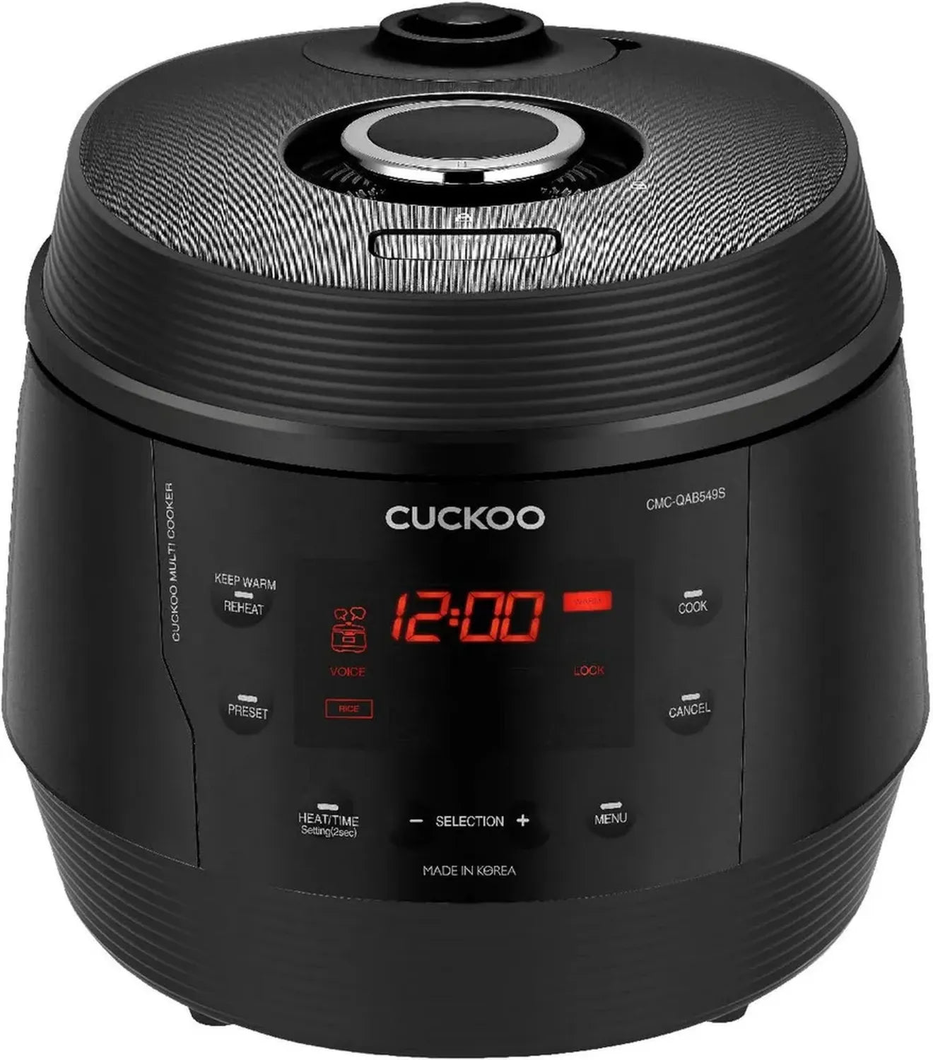 CUCKOO CMC-QAB549S Multikocher ICOOK Q5 mit 8 Funktionen und 10 Programmen, Schwarz