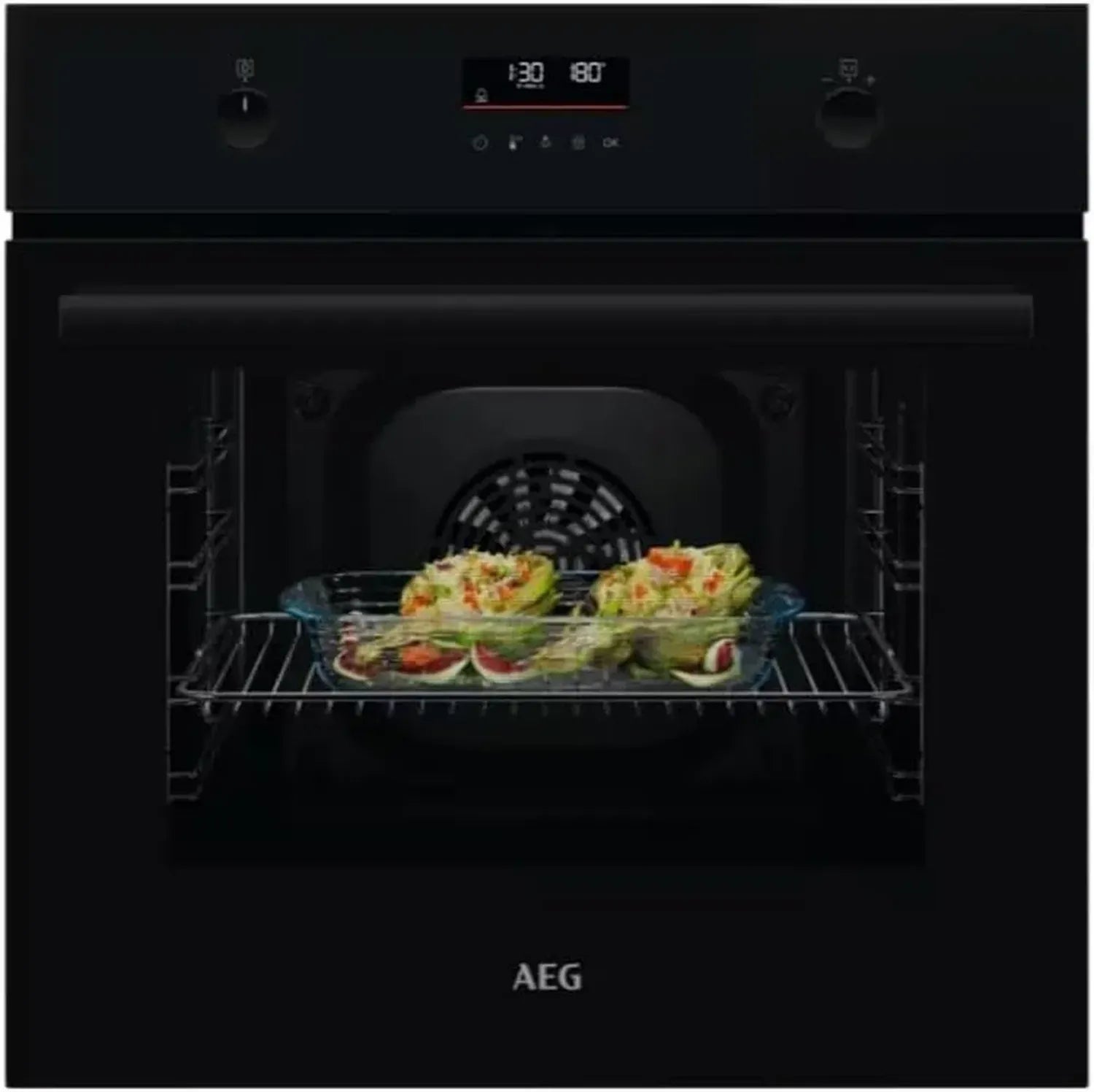 AEG Pyrolyse Backofen BPK53516XB, Schwarz, Selbstreinigung