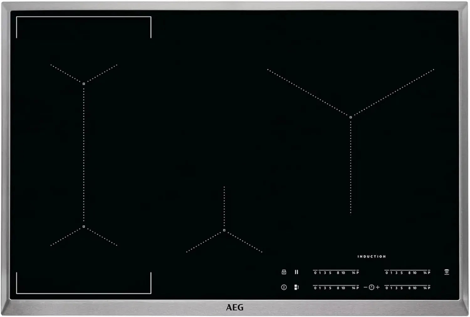 AEG IKE84445XB Autarkes Induktionskochfeld mit FlexiBridge