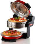 Ariete Pizzaofen 927 mit 5 Stufen, feuerfesten Platten, 400°C, 32 cm, 2300W, Rot