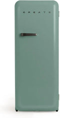 Retro Kühlschrank 281L in Salbeigrün mit Gefrierfach, energiesparend, 150cm hoch