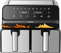 Heißluftfritteuse mit Doppelkammer und 4-in-1-Funktion: Backofen, Dörrgerät, Grill