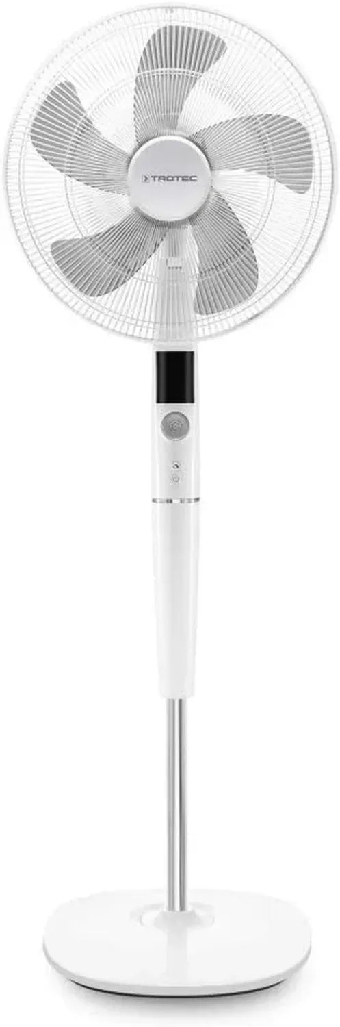 TROTEC TVE 26 S Standventilator, 30W, 85° oszillierend, 5 Modi, 40cm Ø, höhenverstellbar, Fernbedienung, LED-Anzeige