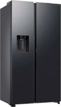 Samsung Side-by-Side Kühl-Gefrierkombination, 634 l, AI Sprachsteuerung, Wasserspender, Energie-Modus, 178 cm, Schwarzstahl