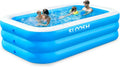 Sloosh Familien-Pool aufblasbar mit Sitzen, 305 x 183 x 56 cm, robuster Gartenpool, perfekt für Sommerpartys