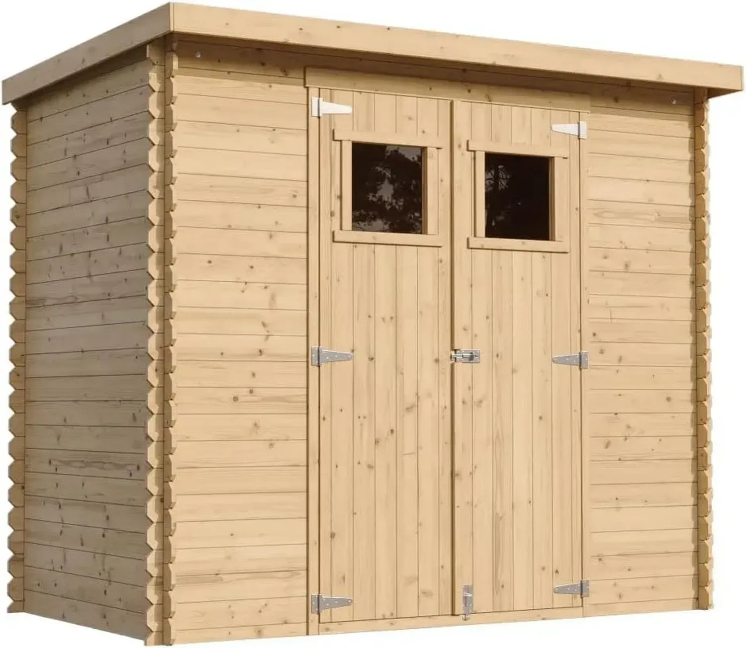 TIMBELA M310 Holz-Gartenhaus mit wasserdichtem Dach, 2,63 m², ideal als Geräteschuppen oder Fahrradunterstand