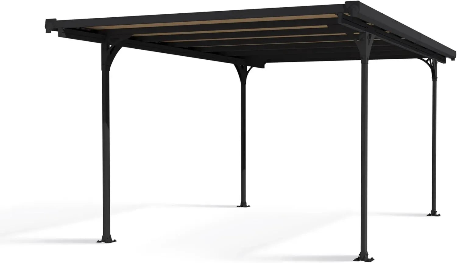 Canopia Carport Modena 5000 Überdachung aus Aluminium in Schwarz, ca. 504 x 300 cm