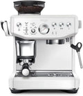Sage Barista Express Impress Espressomaschine mit integriertem Mahlwerk und Milchaufschäumer - Präzise Dosierung, 25 Mahlgrade - Meersalz