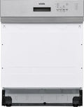 Vestel 60 cm teilintegrierter Geschirrspüler - 12 Gedecke - 6 Programme - Besteckkorb - Energieeffizienz E