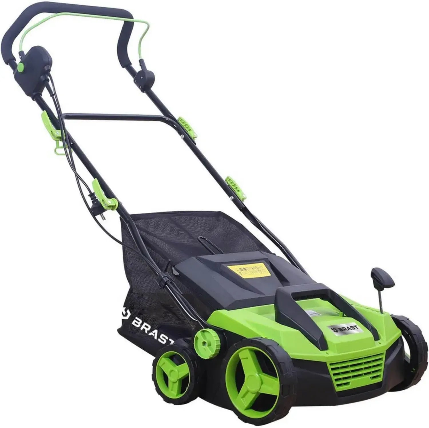 BRAST Elektro-Vertikutierer mit 1600W, 38cm Breite, Faltgriff