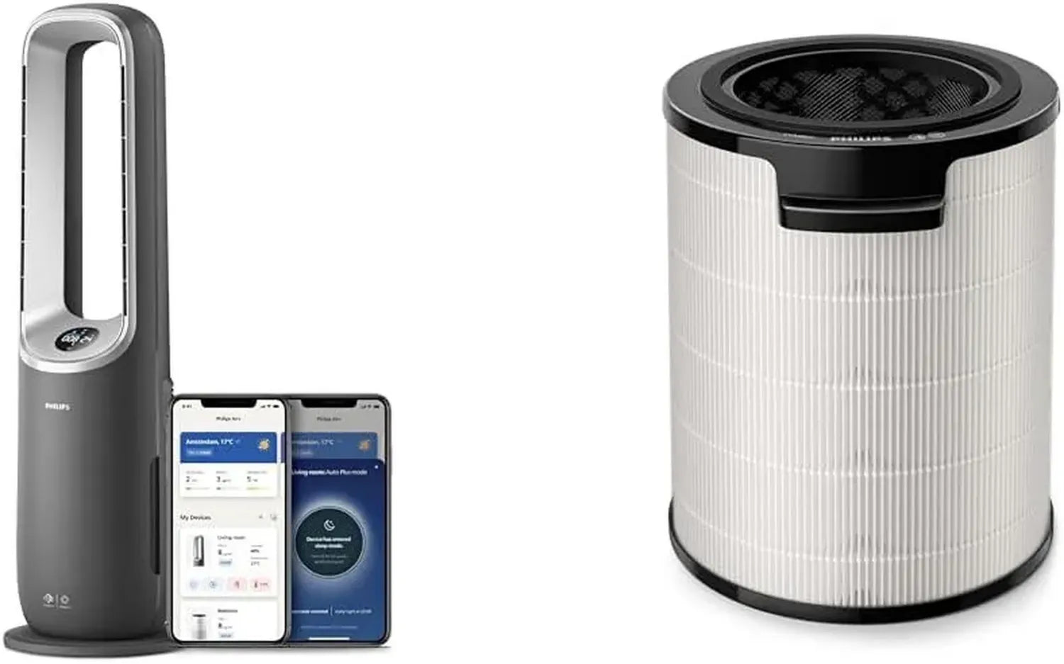 Philips 3-in-1 Luftreiniger: Reinigen, Heizen & Kühlen mit AMF870/AMF765 Filter