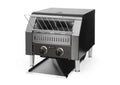 HENDI Doppelter Förderbandtoaster, einstellbare Röstzeit bis 3 Minuten, 230V, 2240W, Edelstahl/Schwarz