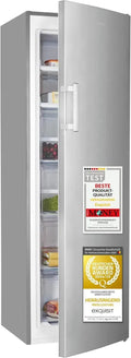 Hocheffizienter Gefrierschrank 204L, NoFrost, Energie E, Edelstahloptik