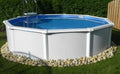 Stahlwandpool 3,60 x 1,20 m mit Skimmer und 15 cm Handlauf, Poolfolie 0,8 mm