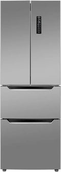Bomann Kühl-Gefrierkombination 320L, No-Frost, 186 cm, Inox, 39 dB, MultiAirflow