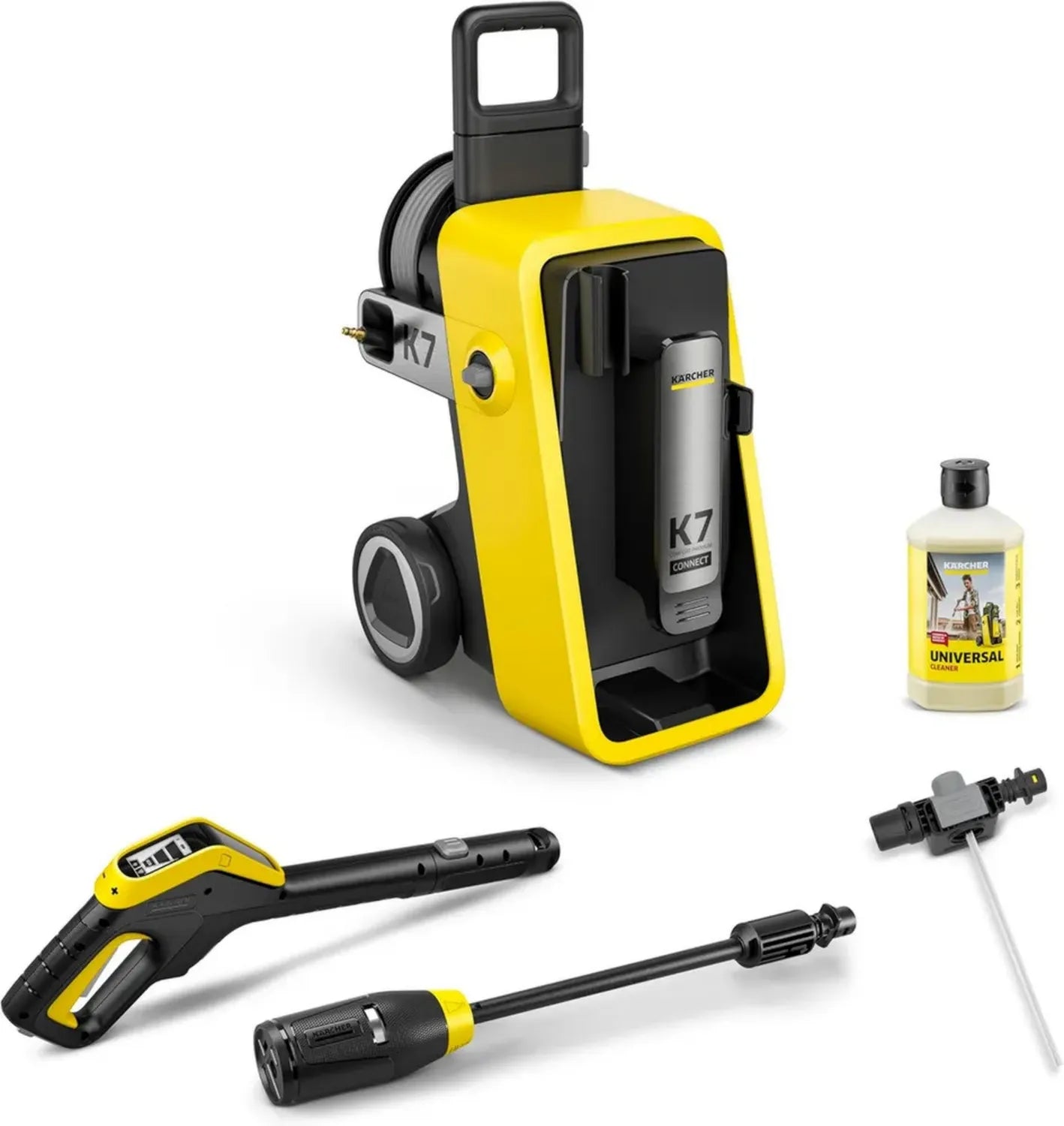 Kärcher K 7 Hochdruckreiniger, 180 bar, 600 l/h, 60 m²/h, Flexibler Schlauch, Schlauchtrommel, App-Steuerung