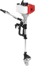 Leistungsstarker 63CC 2-Takt Außenbordmotor mit 6 PS für Fischerboote, 2400W, 9000 U/min, Vorwärts-Neutral-Rückwärts Schaltung, TCI Zündsystem, ideal für Schlauchboote