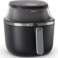Philips Heißluftfritteuse Serie 3000, 6,2 l, RapidAir Plus Technologie, 1700 W, Schwarz