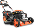 FUXTEC Benzin Rasenmäher 4in1 mit Elektrostart und verstellbarem Antrieb, 51 cm Schnittbreite, große kugelgelagerte Räder, Stoßstange, 60L Fangkorb